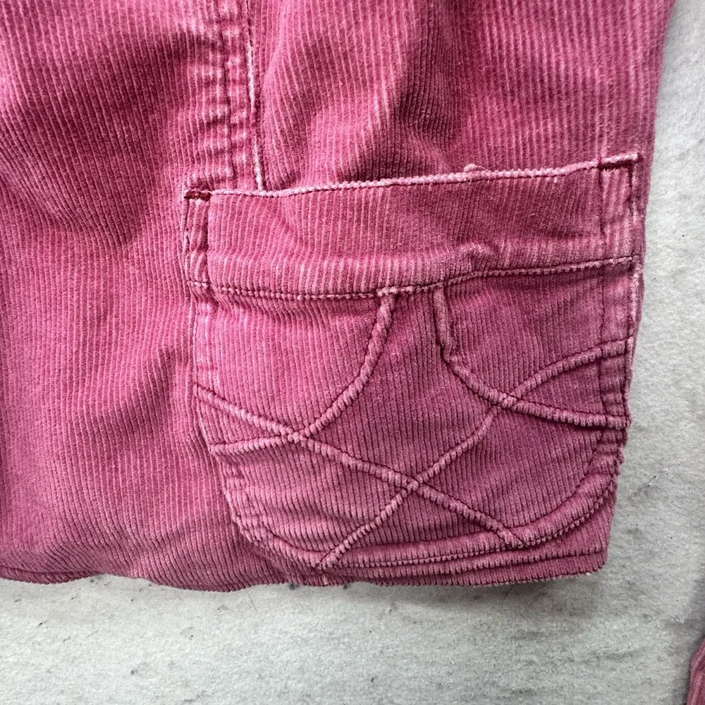 VTG Y2K‎ Aeropostale Fitted Womens Large Corduroy Jacket Blazer Pink Mall Preppy
